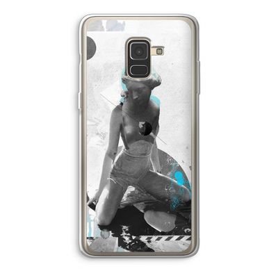 I will not feel a thing: Samsung Galaxy A8 (2018) Transparant Hoesje