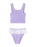 Hunza G Kids bikini Olive à volants - Violet