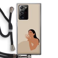 Fresh coffee: Samsung Galaxy Note 20 Ultra / Note 20 Ultra 5G Transparant Hoesje met koord