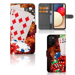 Samsung Galaxy A03s Wallet Case met Pasjes Casino