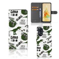 Telefoonhoesje | Met pasjeshouder | voor OPPO Reno8 T 4G Dinosaurus