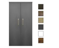 Sanicare kolomkast met luxe chromen greep 67x160x32cm antraciet - thumbnail