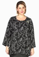 Yoek Tuniek met parels CONFETTI | Zwart | Maat 54/56 Yoek Tuniek met parels CONFETTI | Zwart | Maat 54/56