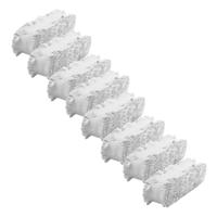 Crepe papier feest slingers/guirlande - bruiloft versiering - 8x - 6 meter - wit