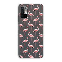 Flamingoprint groen: Xiaomi Redmi Note 10 5G Transparant Hoesje