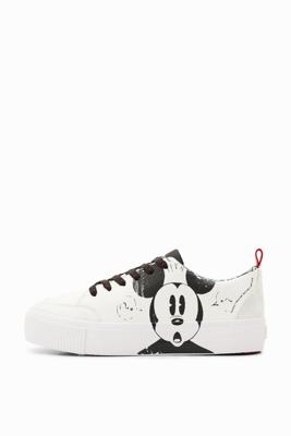 Craquelé sneakers met Mickey Mouse - WHITE - 39 Craquelé sneakers met Mickey Mouse - WHITE - 39