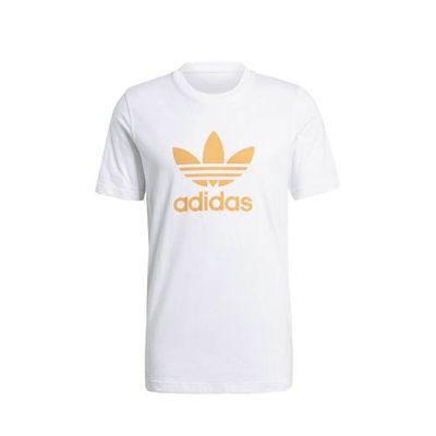 adidas Originals Adicolor T-shirt wit/oranje adidas Originals Adicolor T-shirt wit/oranje