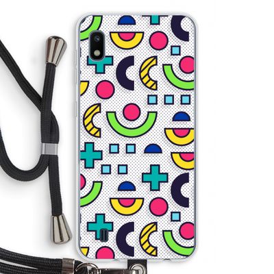 8-bit N°6: Samsung Galaxy A10 Transparant Hoesje met koord