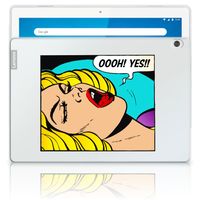 Lenovo Tab M10 Leuke Siliconen Hoes Popart Oh Yes