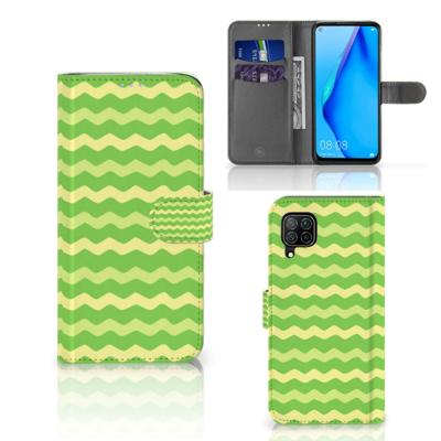 Huawei P40 Lite | Telefoon Hoesje | Waves Green