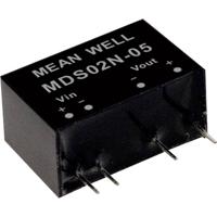 Mean Well MDS02N-12 DC/DC-convertermodule 167 mA 2 W Aantal uitgangen: 1 x Inhoud 1 stuk(s) - thumbnail