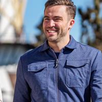 Heren Overshirt Hattem | Donkerblauw Melange