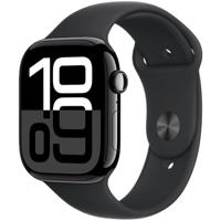Apple Watch Series 10 GPS + Cellular 46mm Aluminium Case met Sport Band - M/L Smartwatch Zwart