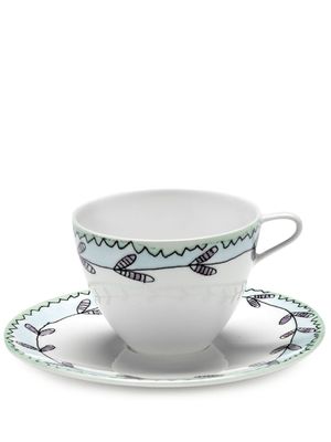 Serax x Marni tasse à café-soucoupe Midnight Flowers - Blanc
