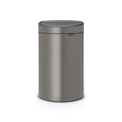 Brabantia Touch Bin Afvalemmer - 40 liter - kunststof binnenemmer - platinum 114908