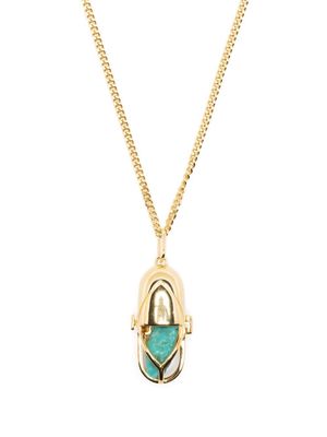 Capsule Eleven collier à pendentif Capsule Turquoise - Or