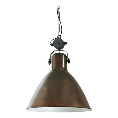 Masterlight Landelijke industrie hanglampIndustria 58 Block koperbruin met zwart - 2012-25-06-EV-K