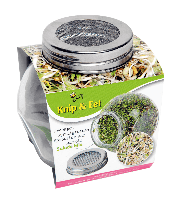 Spruitgroente salademix glazen pot - Tuinplus