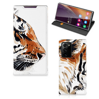 Bookcase Samsung Galaxy Note 20 Ultra Watercolor Tiger - thumbnail