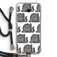 Cats: Samsung Galaxy J4 Plus Transparant Hoesje met koord Cats: Samsung Galaxy J4 Plus Transparant Hoesje met koord