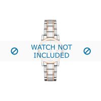 Horlogeband Burberry BU9127 Staal Bi-Color 18mm