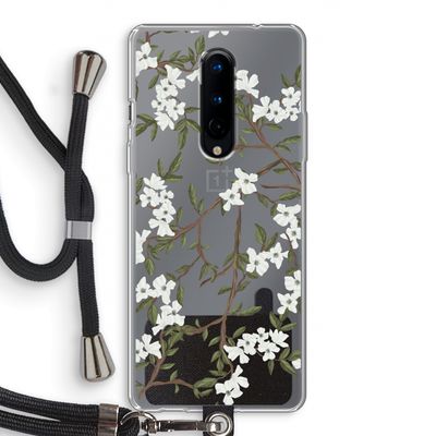 Blossoming spring: OnePlus 8 Transparant Hoesje met koord