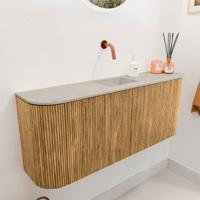 Toiletmeubel Mondiaz Joya Dlux | 103.2 cm | Meubelkleur Oak | Faye wastafel Opalo Wasbak Midden | Zonder kraangat(en) Toiletmeubel Mondiaz Joya Dlux | 103.2 cm | Meubelkleur Oak | Faye wastafel Opalo Wasbak Midden | Zonder kraangat(en)