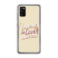 Pizza is the answer: Samsung Galaxy A41 Transparant Hoesje