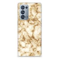 OPPO Reno 6 Pro Plus 5G | TPU | Siliconen hoesje | Marmer Goud