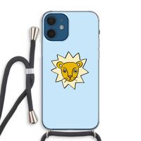 Kleine leeuw: iPhone 12 Transparant Hoesje met koord