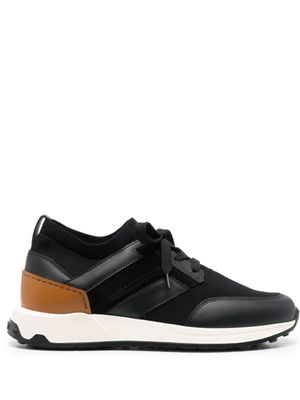 Tod's baskets à empiècements - Noir