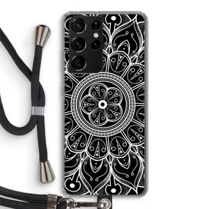 Roses Are Red: Samsung Galaxy S21 Ultra Transparant Hoesje met koord