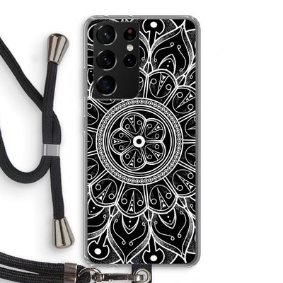 Roses Are Red: Samsung Galaxy S21 Ultra Transparant Hoesje met koord