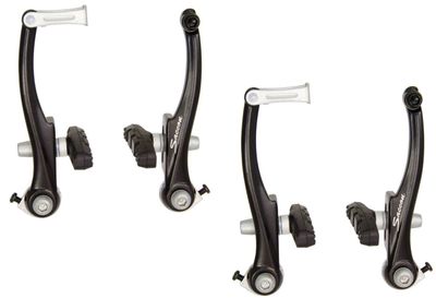Saccon v-brake set voor en achter aluminium zwart