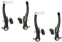 Saccon v-brake set voor en achter aluminium zwart