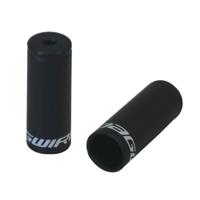 JAGWIRE End caps open - 3mm dropper - alloy (50pcs) - black