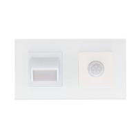 Rome wit-glas traplampje en sensor PIR scombinatie compleet