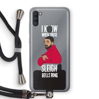 Sleigh Bells Ring: Samsung Galaxy A11 Transparant Hoesje met koord Sleigh Bells Ring: Samsung Galaxy A11 Transparant Hoesje met koord