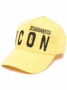 DSQUARED2 casquette à logo imprimé - Jaune