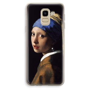 The Pearl Earring: Samsung Galaxy J6 (2018) Transparant Hoesje