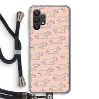 Ponys: Samsung Galaxy A32 5G Transparant Hoesje met koord