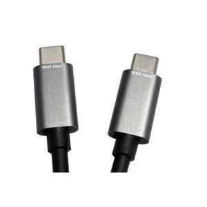 ROLINE USB type C split oplaadkabel, C - 2x C, M/M, max. 100W, zwart, 1,85 m