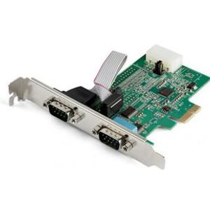 StarTech.com 2-poorts PCI Express RS232 seriële adapterkaart 16950 UART