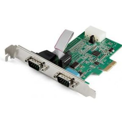 StarTech.com 2-poorts PCI Express RS232 seriële adapterkaart 16950 UART