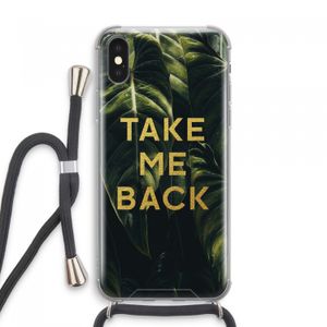 Take me back: iPhone XS Max Transparant Hoesje met koord