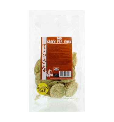 Groene erwtenchips bio