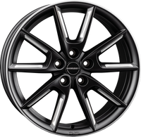 BORBET LX18 black matt silver spoke rim - thumbnail