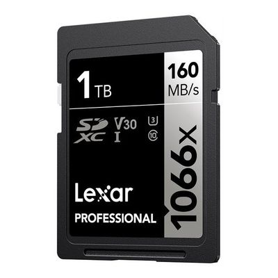 Lexar 1TB SD Pro UHS-I U3 V30 1066x 160MB/s geheugenkaart Lexar 1TB SD Pro UHS-I U3 V30 1066x 160MB/s geheugenkaart