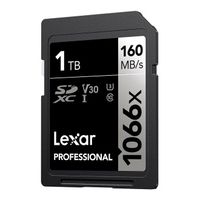 Lexar 1TB SD Pro UHS-I U3 V30 1066x 160MB/s geheugenkaart - thumbnail
