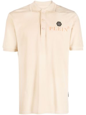 Philipp Plein polo en coton piqué à logo Iconic - Tons neutres